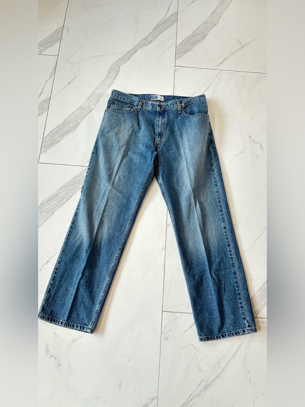 Signature Levi Strauss & c.o Men's Straight-Leg Denim Jeans in Blue 38x32